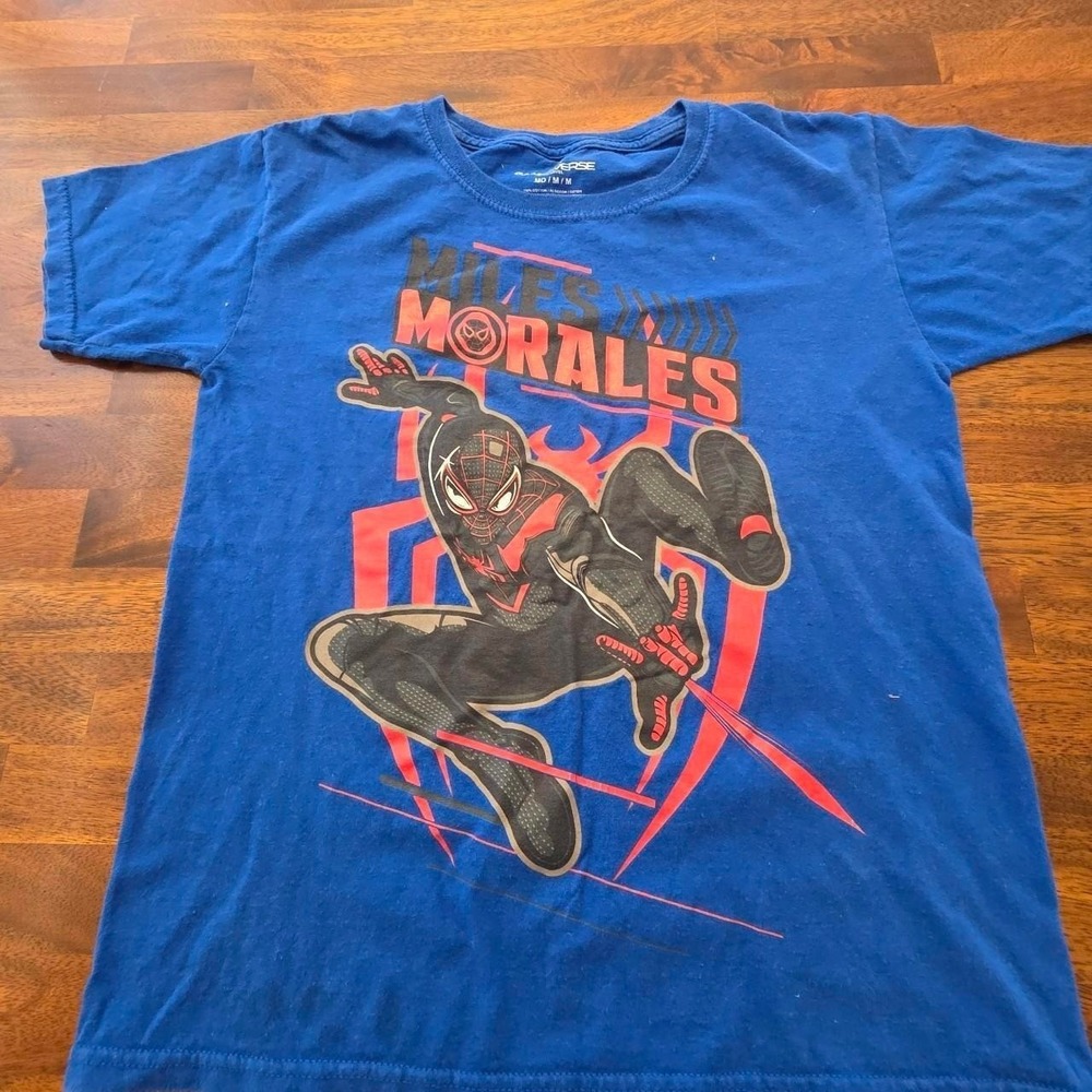 Spiderman marvel‎ gamerverse miles morales blue cotton medium sku82